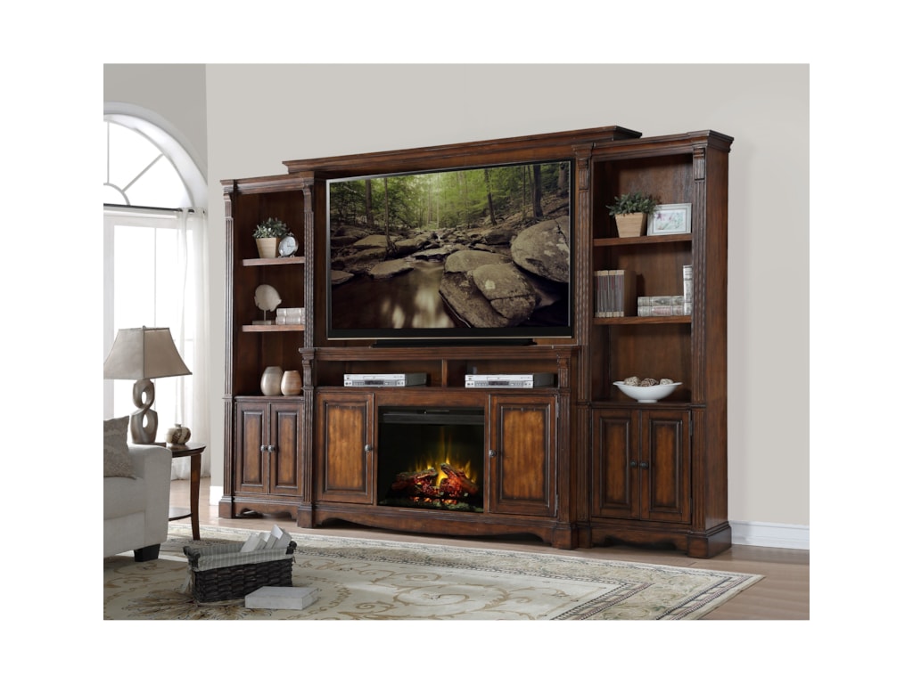 Legends Furniture Parliament Traditional Parliament Fireplace Entertainment Wall Wayside Furniture Wall Unit