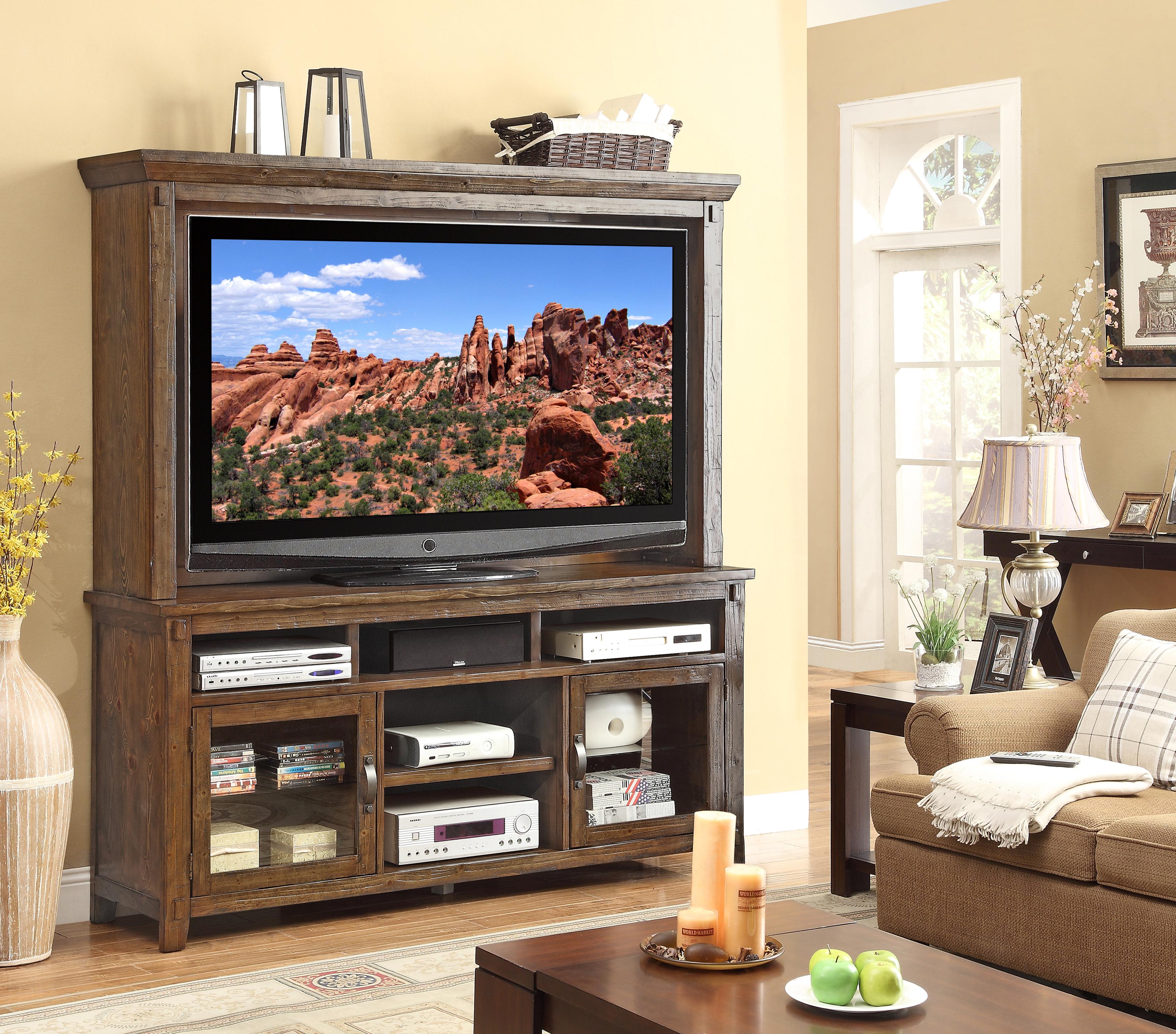 Legends Furniture Restoration Rustic Casual Tv Console And Hutch