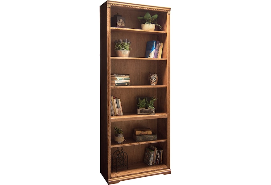 Legends Furniture Scottsdale Sd6884 Rst Bookcase With One Fixed