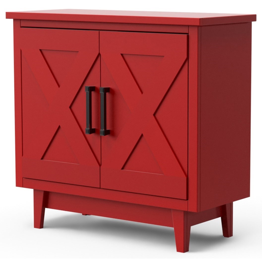 Legends Furniture Vaca Vc1010 Roj Farmhouse Style 2 Door Cabinet