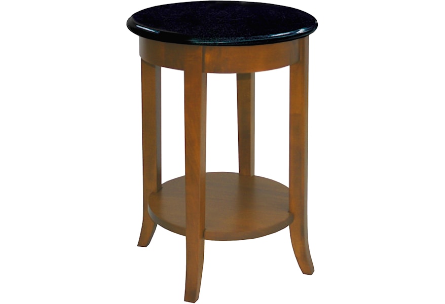 Leick Furniture Favorite Finds Round Granite Side Table Crowley