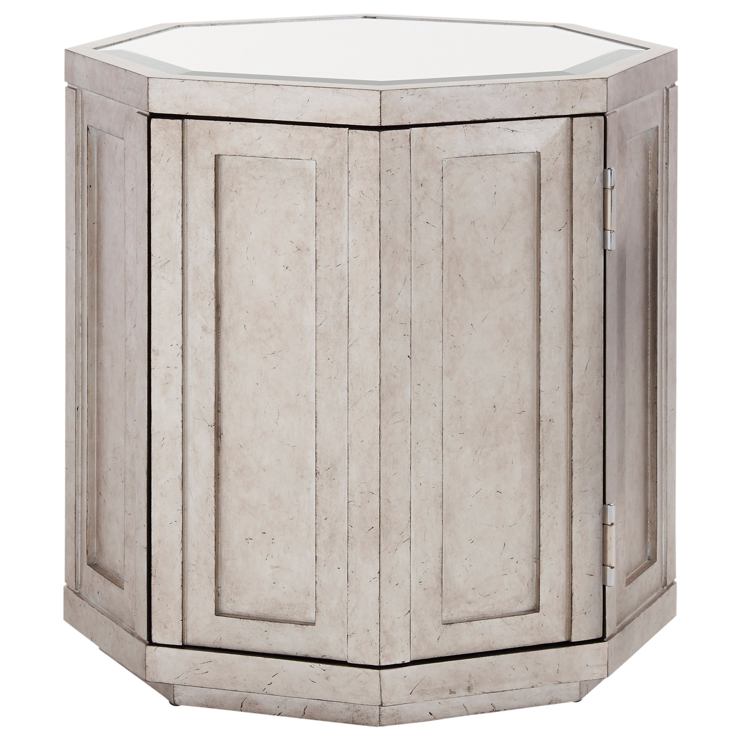 Lexington Ariana Rochelle Octagonal Storage Table With Silver Leaf