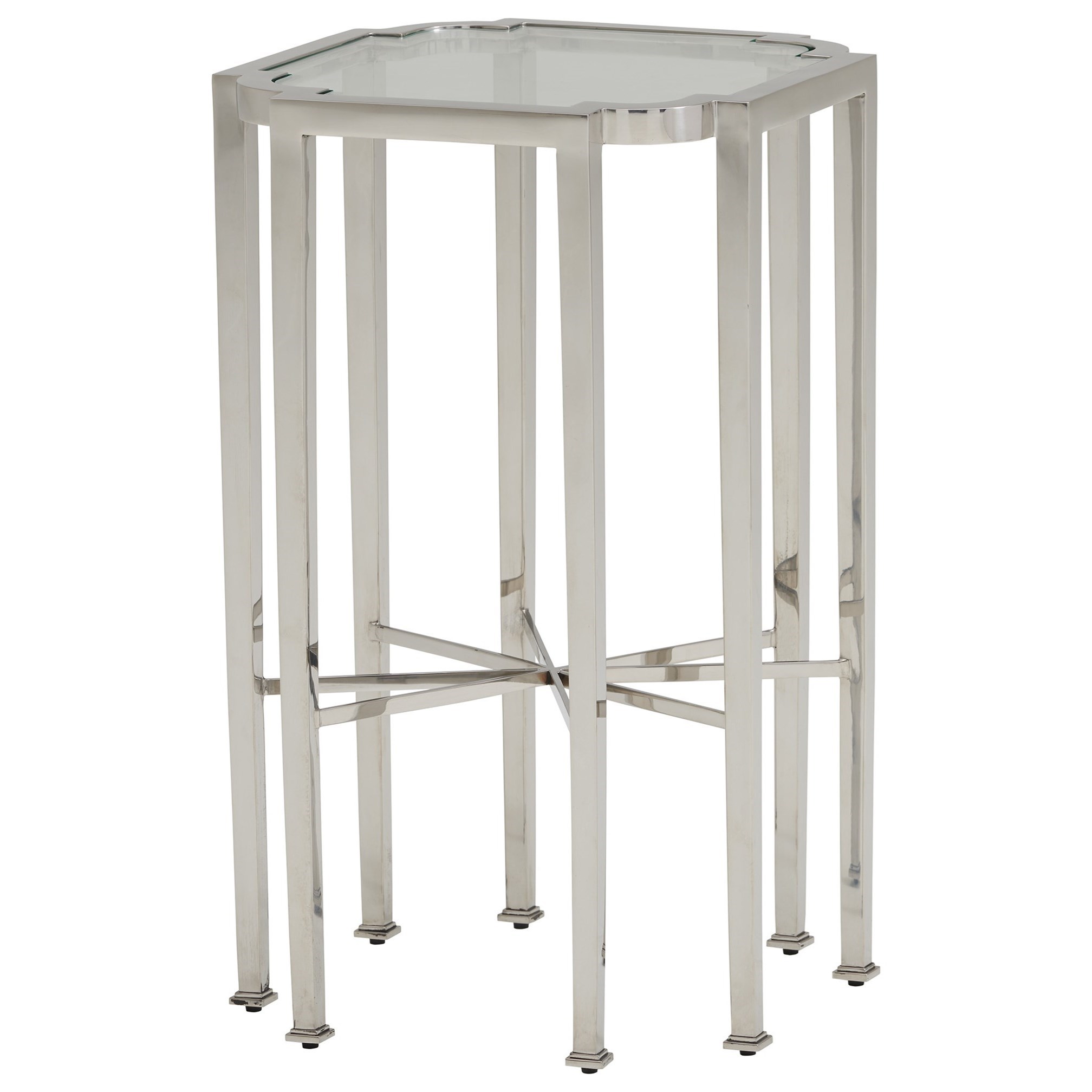 Lexington Avondale Savino Stainless Steel Accent Chair Side Table
