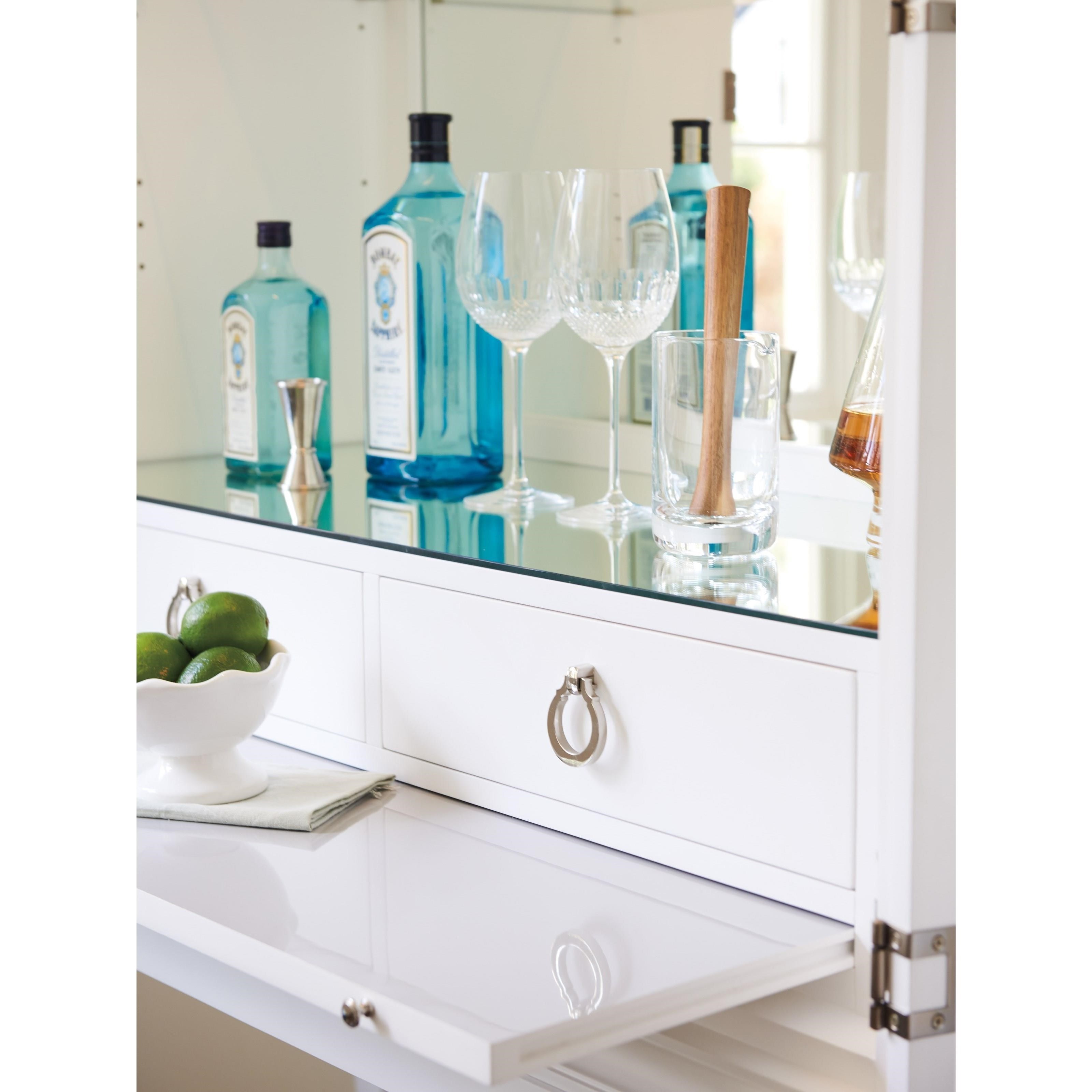 Lexington Avondale Elmhurst Bifold Bar Cabinet With Adjustable