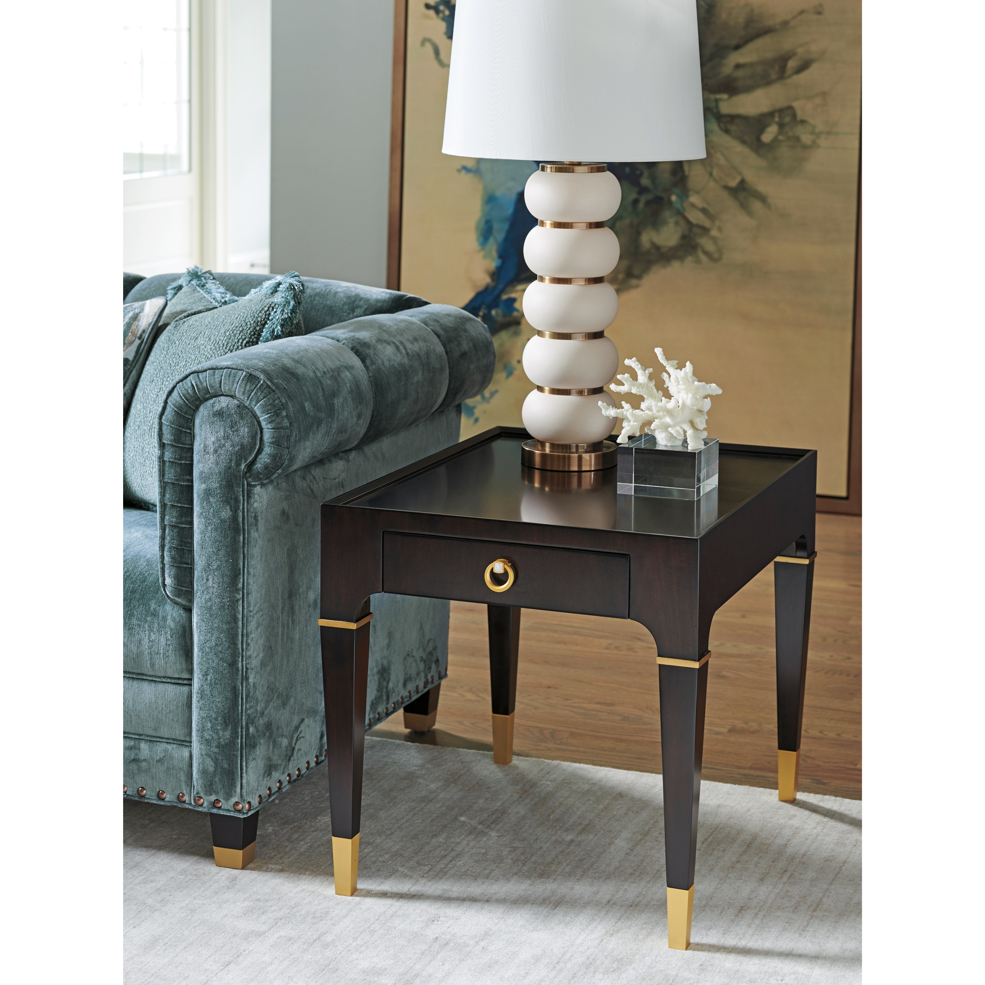 Lexington Carlyle Langham End Table With 1 Drawer Lindy S Furniture Company End Tables