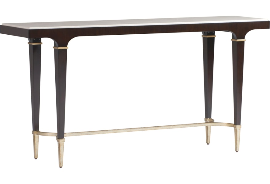 Lexington Carlyle Beekman Sofa Console Table With Bulgary Beige Carlyle Beekman Sofa Console Table
