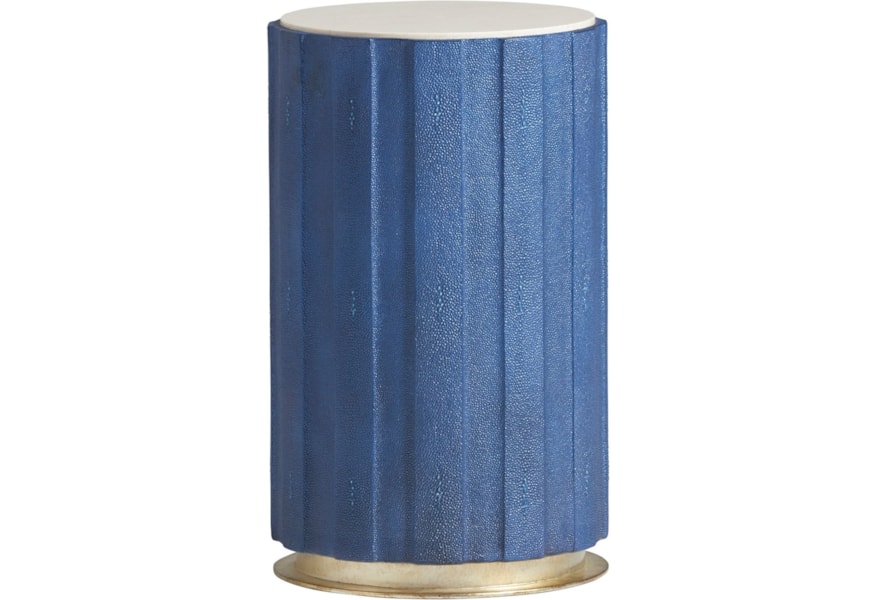 Lexington Carlyle 738 950 Chelsea Cobalt Shagreen Accent Table