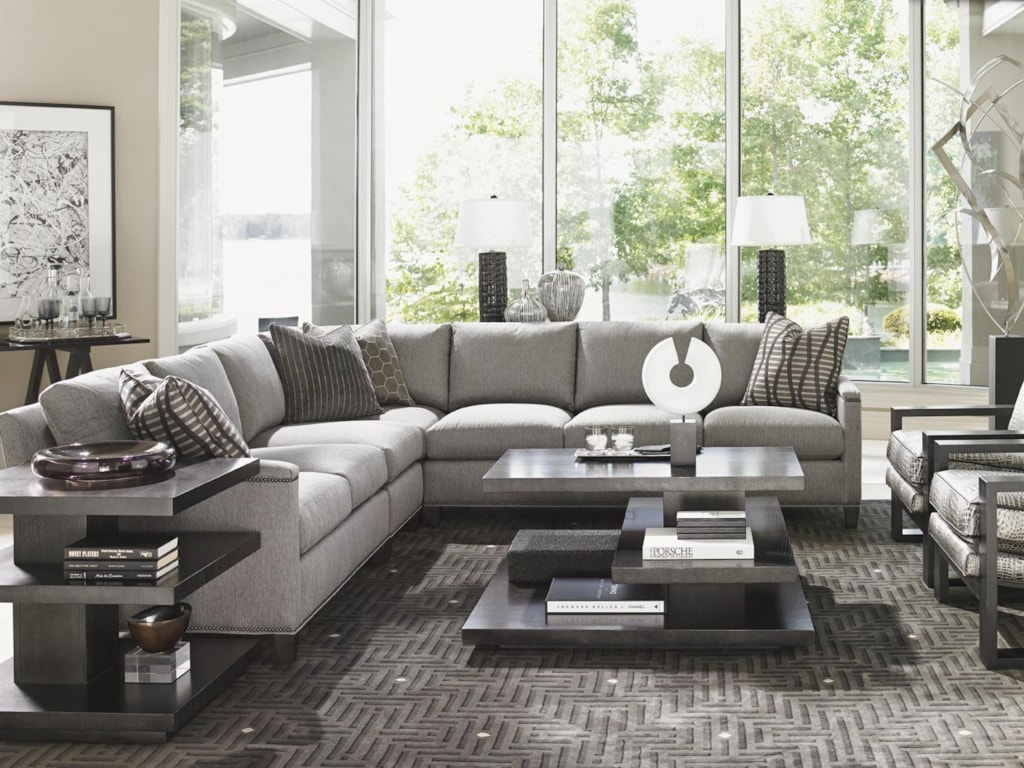 Lexington Carrera Strada Four Piece Sectional Sofa With