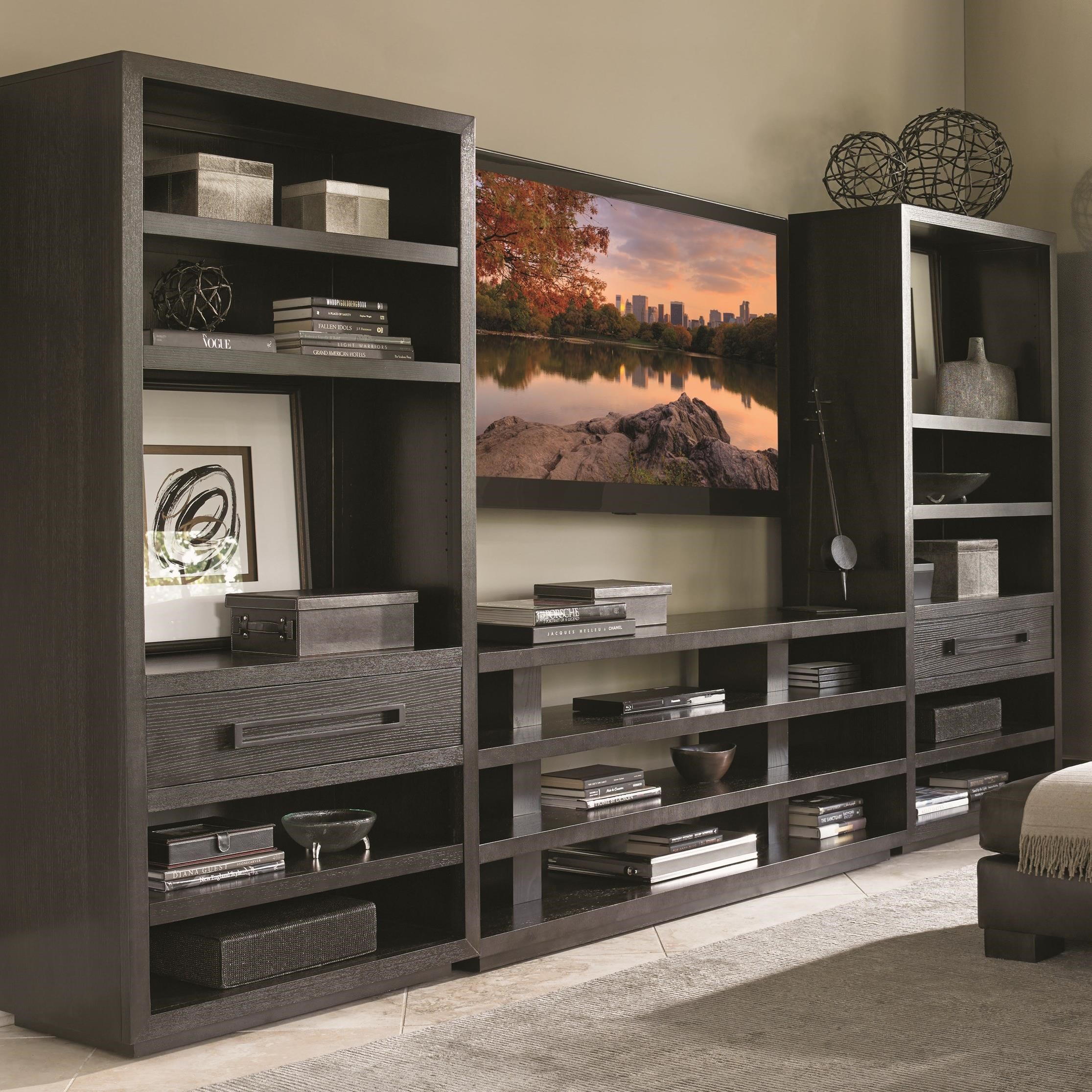 Lexington Carrera Entertainment Wall Unit With Elise Console Table