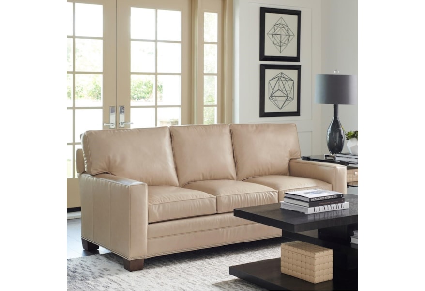 Lexington Couture Leather Brayden Customizable 3 Cushion Sofa 6 Brayden Customizable 3 Cushion Sofa
