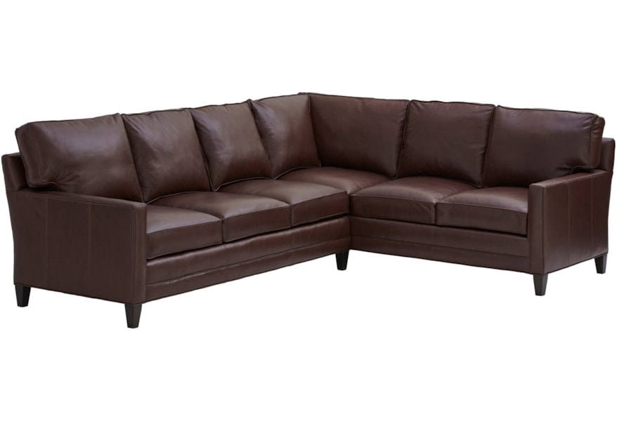 Lexington Couture Leather Brayden Customizable 5 Seat Sectional