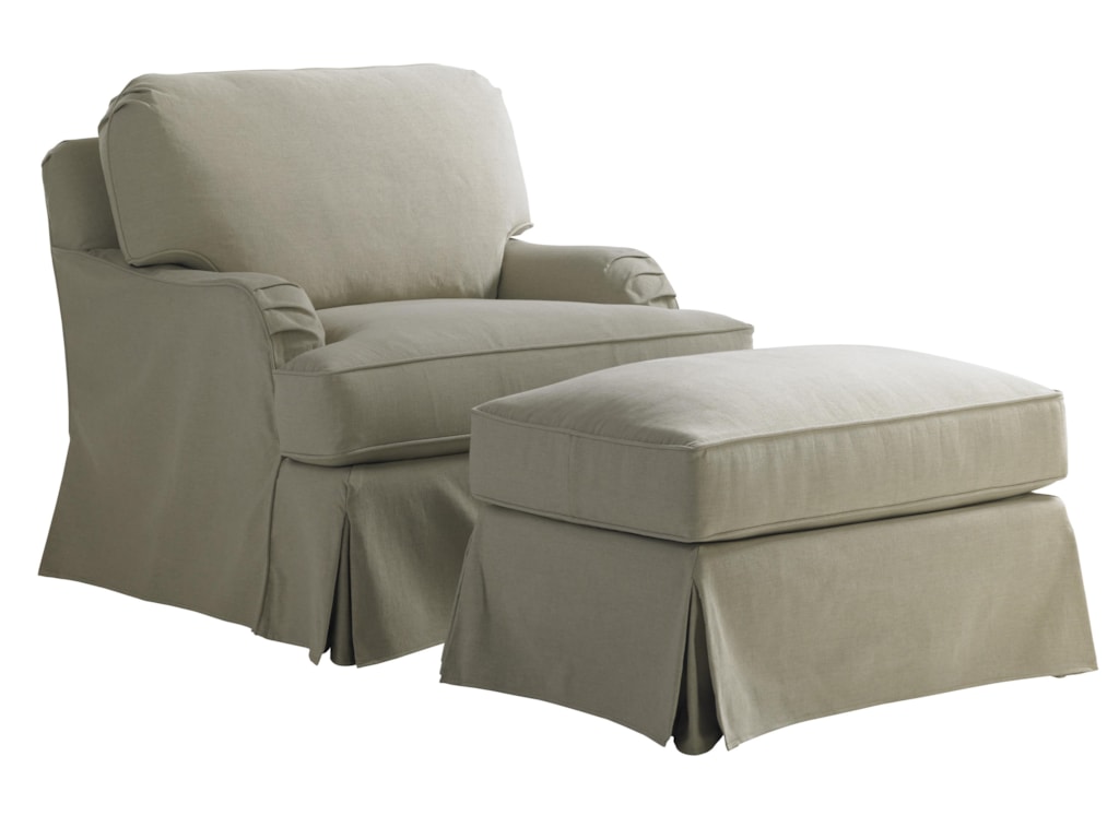Lexington Coventry HillsStowe Slipcover Ottoman