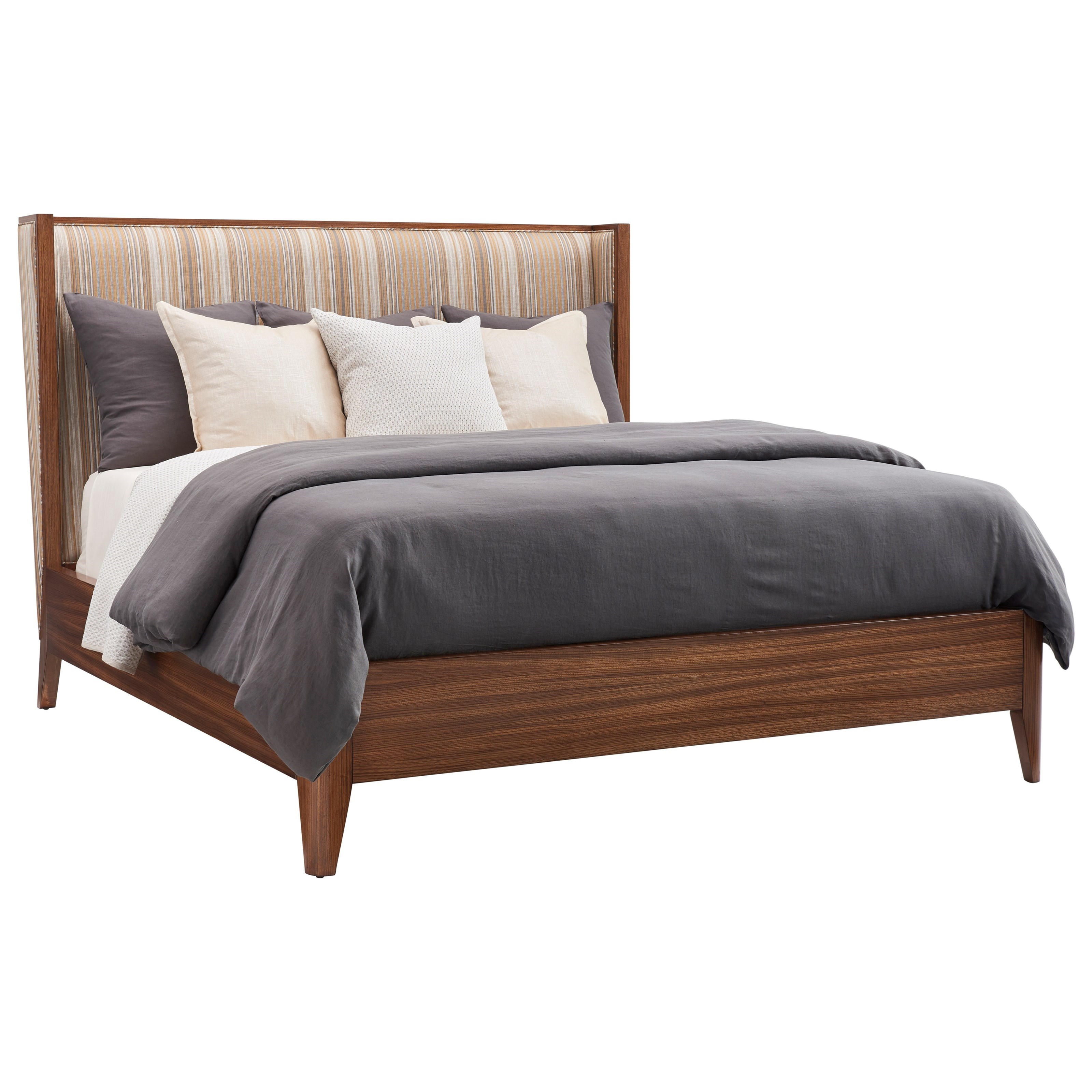 Lexington Kitano 734 134uhb 134fbsr Mirah Upholstered Bed King Size With Custom Fabric Headboard Hudson S Furniture Upholstered Beds Eastern king size brown upholstered panel bed with nailhead. hudson s furniture