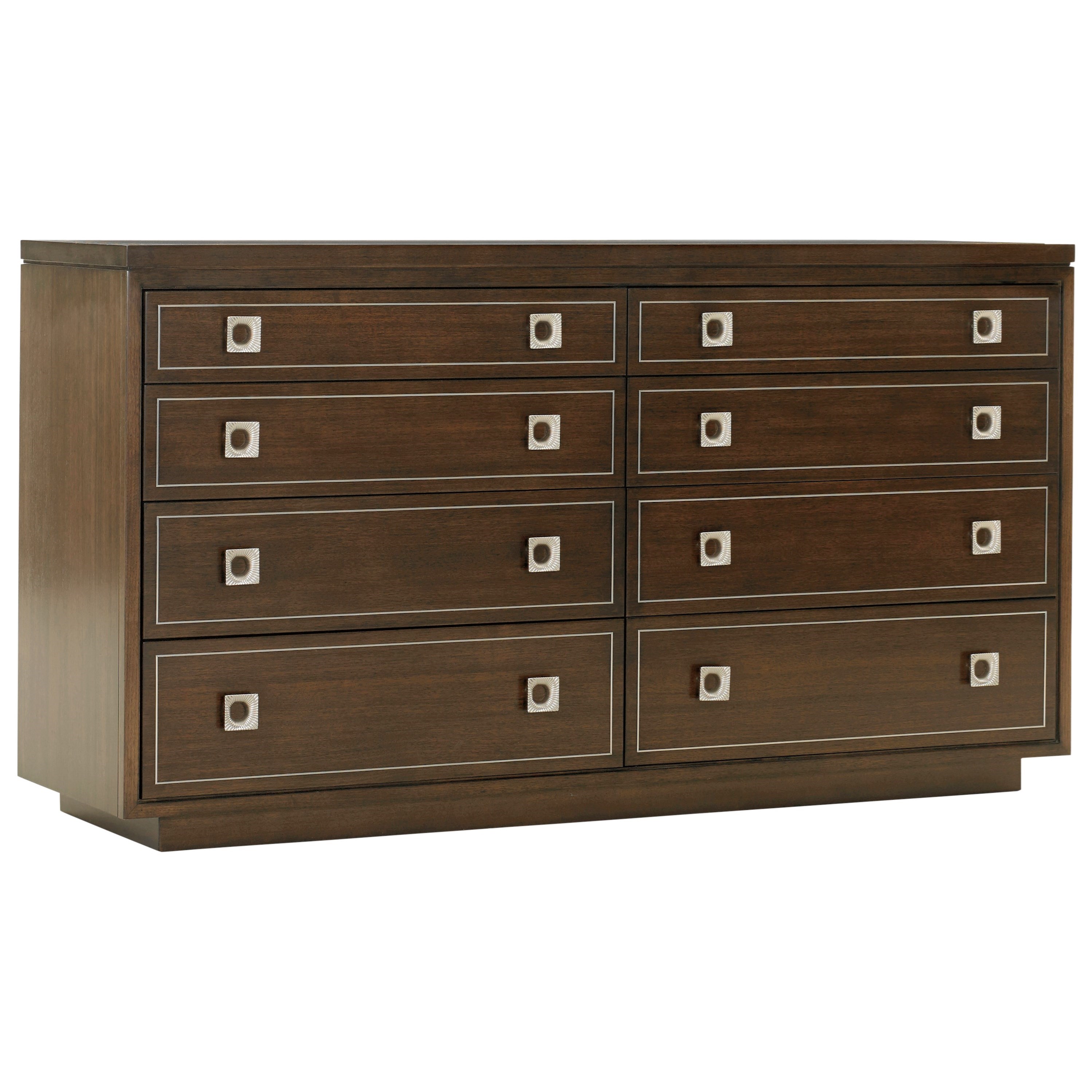 Lexington Macarthur Park Montage Dresser And Riva Mirror Set