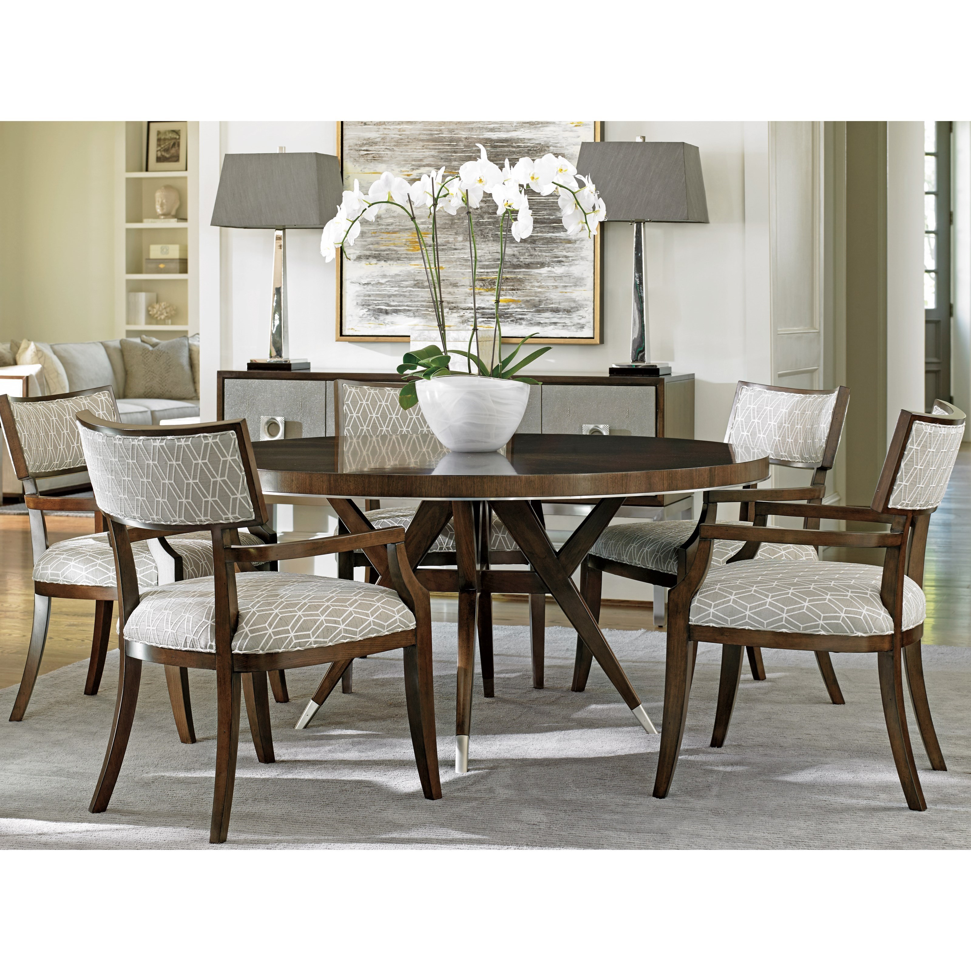 Lexington Macarthur Park 729 875c Strathmore 60 Round Dining Table Baer S Furniture Dining Tables