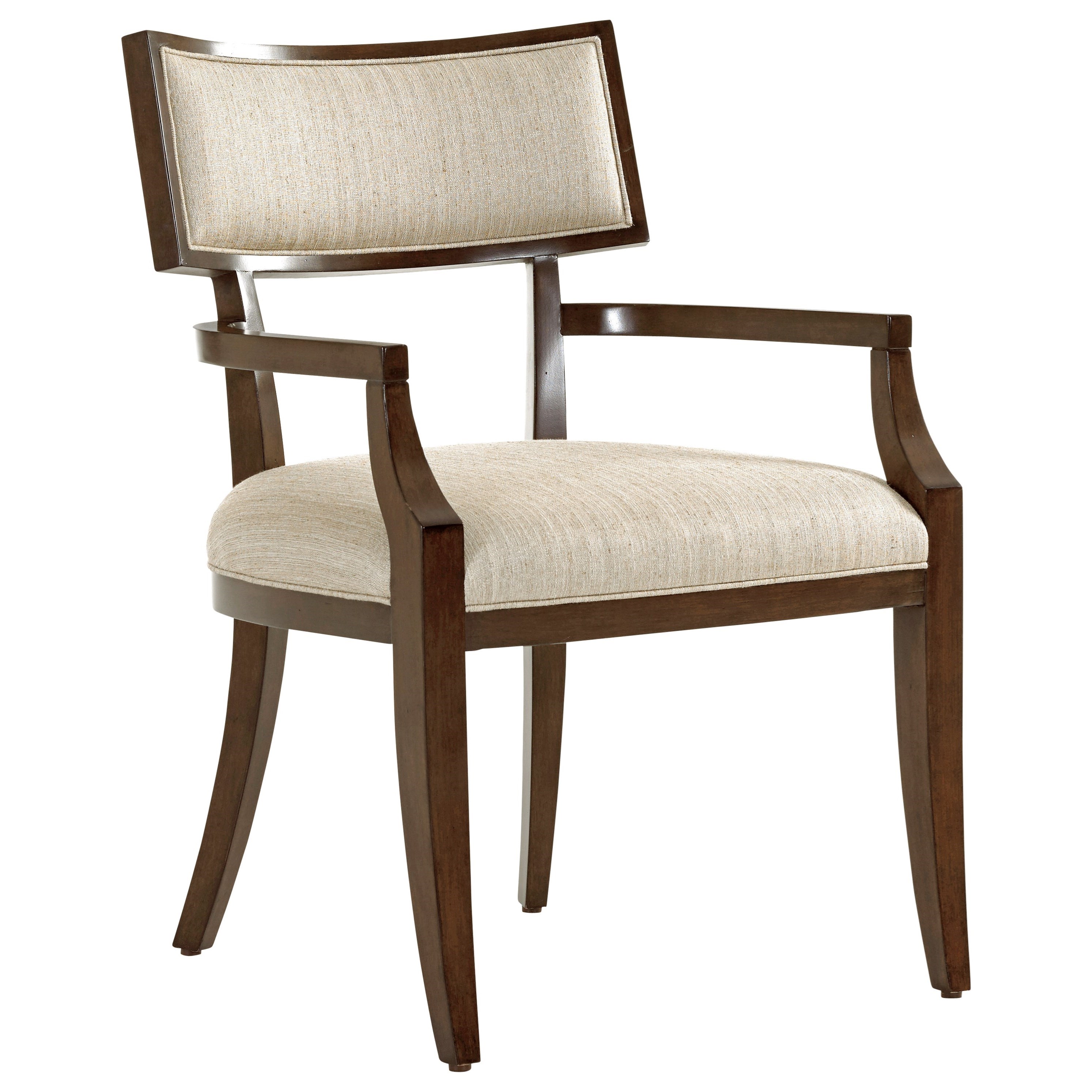 Lexington Macarthur Park Whittier Arm Chair In Wheat Fabric Belfort Furniture Dining Arm Chairs