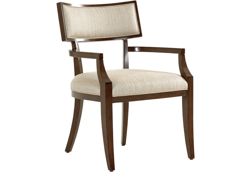 Lexington Macarthur Park Whittier Arm Chair In Wheat Fabric Belfort Furniture Dining Arm Chairs