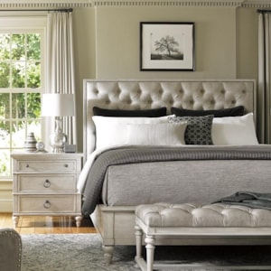 Lexington Oyster Bay Sag Harbor Queen Bed With Button Tufting And Nailheads Belfort Furniture Upholstered Beds