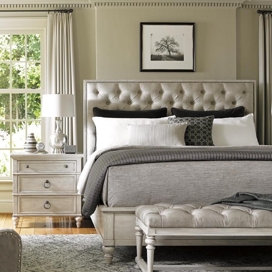 Lexington Oyster Bay Sag Harbor King Bed With Button Tufting And Nailheads Belfort Furniture Upholstered Beds