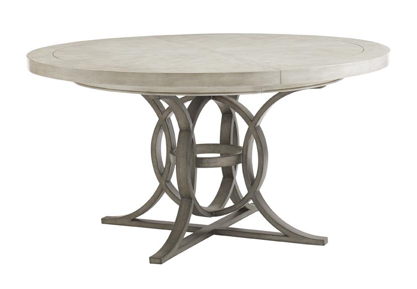 Lexington Oyster Bay Six Piece Dining Set With Calerton Table And Eastport Chairs In Sea Pearl Fabric Belfort Furniture Dining 5 Piece Sets