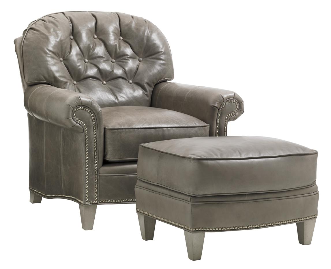 Lexington Oyster Bay Bayville Chair Ottoman Set With Nailhead Trim Lindy S Furniture Company Chair Ottoman Sets