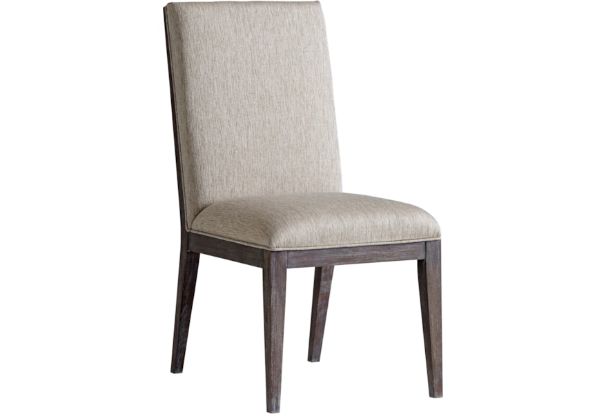 Lexington Santana Lex 411 0 01 Bodega Upholstered Side Chair In Finley Taupe Fabric Hudson S Furniture Dining Side Chairs