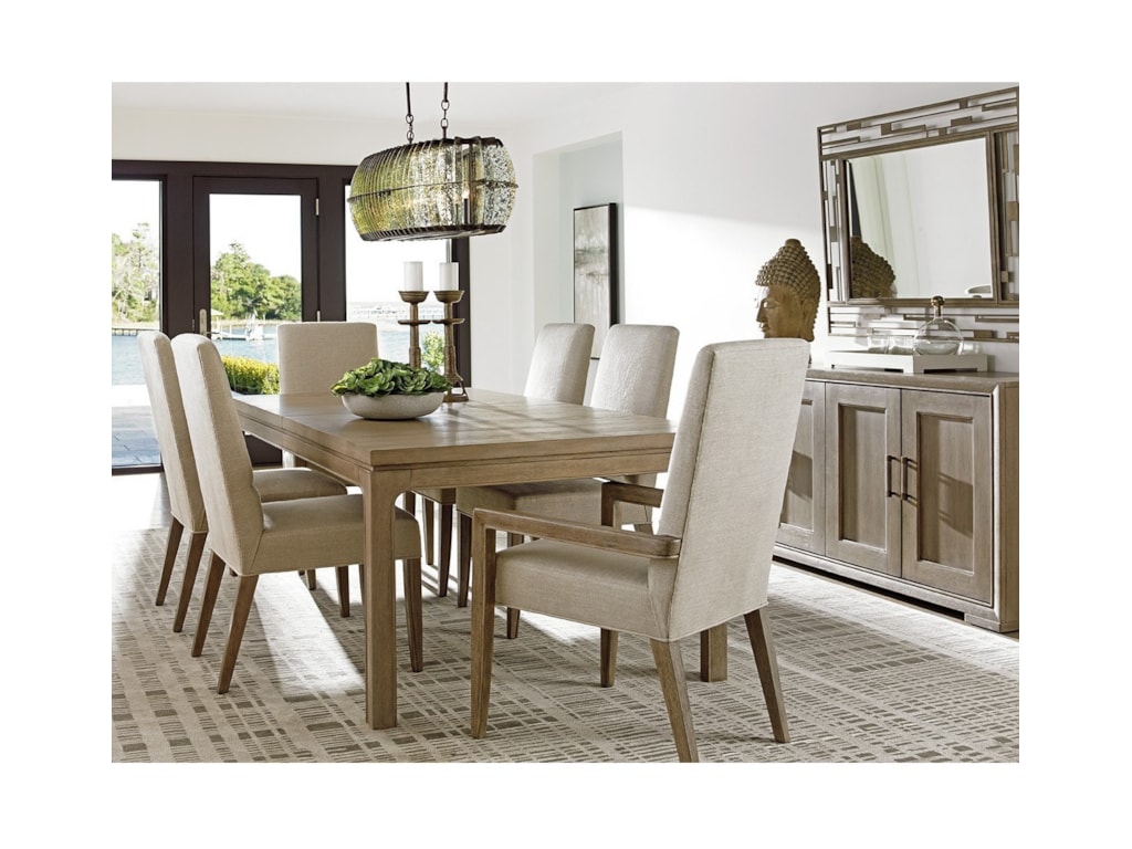 Lexington Shadow Play Metro Dining Arm Chair In Dove Gray Fabric Howell Furniture Dining Arm Chairs