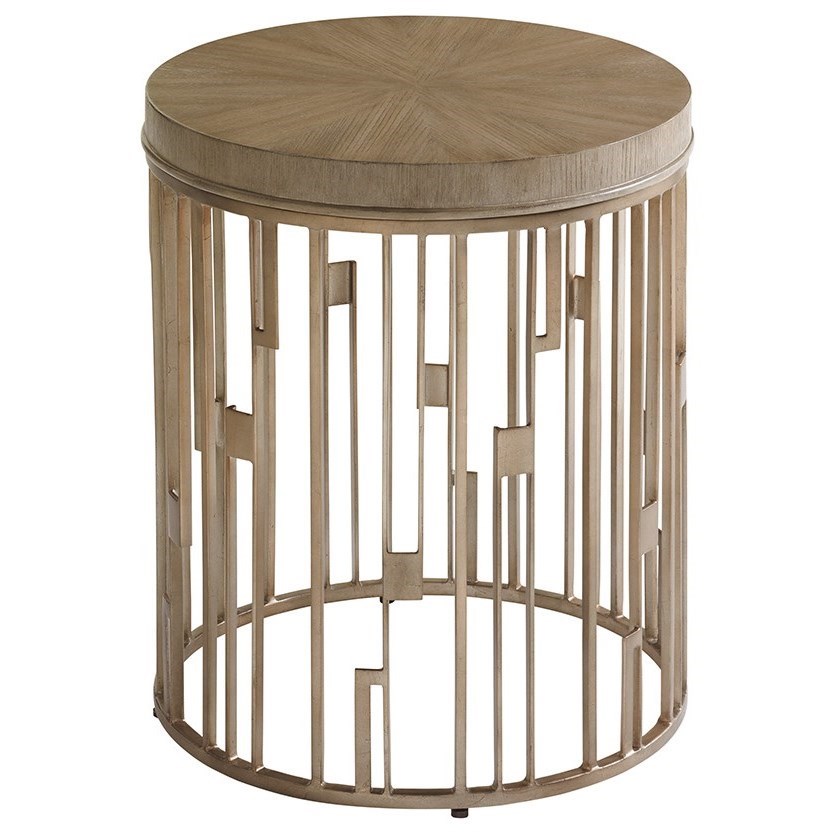 Lexington Shadow Play Studio Round Accent Table With Contemporary