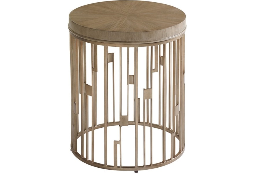 Lexington Shadow Play Studio Round Accent Table With Contemporary