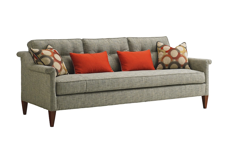 Lexington TAKE FIVE 7780-33 Whitehall Tufted Sofa Modern Rolled Arms and Bench | Z & R Furniture | Sofas