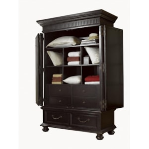 Tommy Bahama Home Kingstown 619 311c Trafalgar Armoire With Shutter Doors Hudson S Furniture Armoires