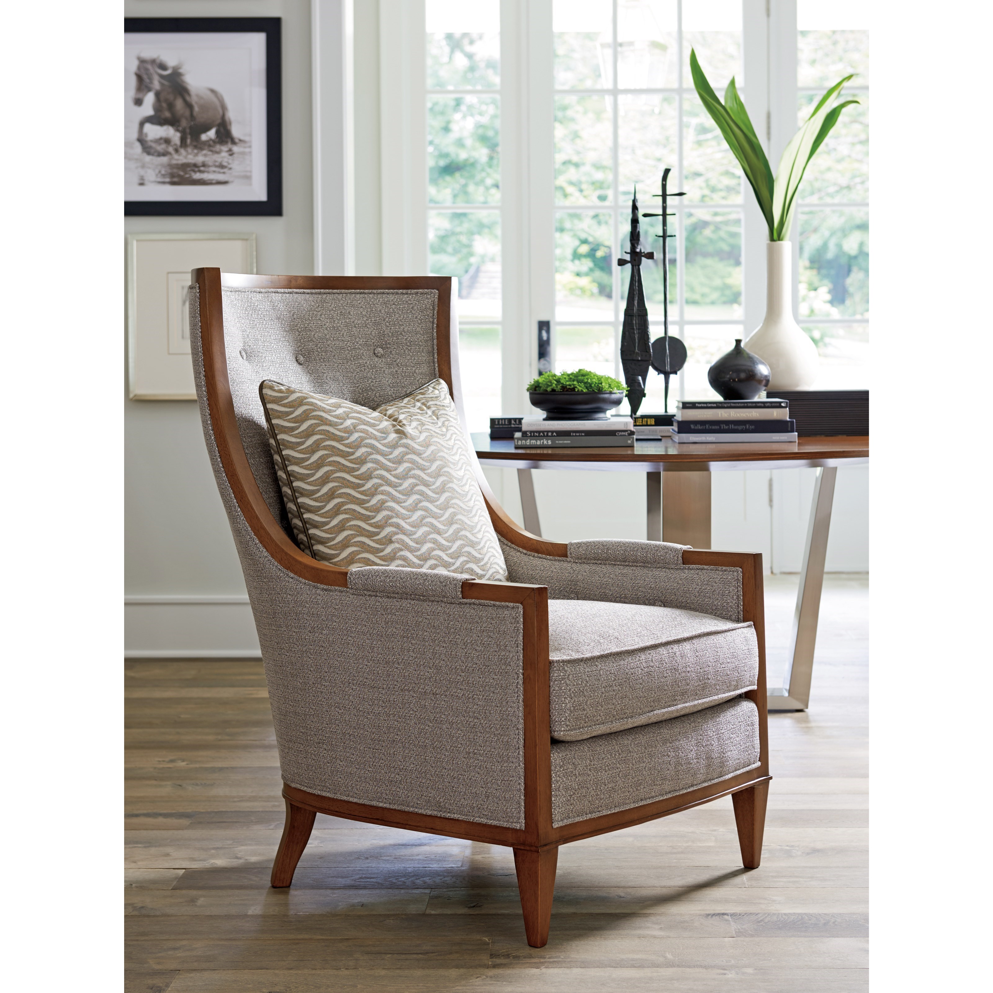 Lexington Tower Place Contemporary Greenwood Wing Chair With