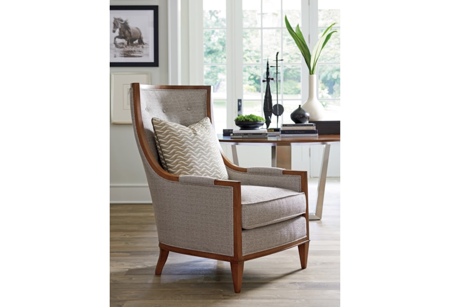 Lexington Tower Place Contemporary Greenwood Wing Chair With