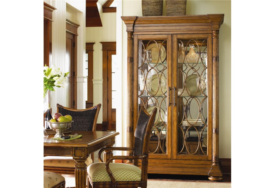 Tommy Bahama Home Island Estate 531 864 Mariana Display Cabinet Tommy Bahama Home Island Estate 531 864