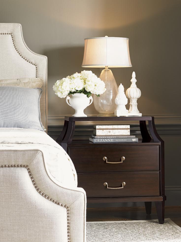 Lexington Kensington Place Transitional Trevor Tiered Nightstand
