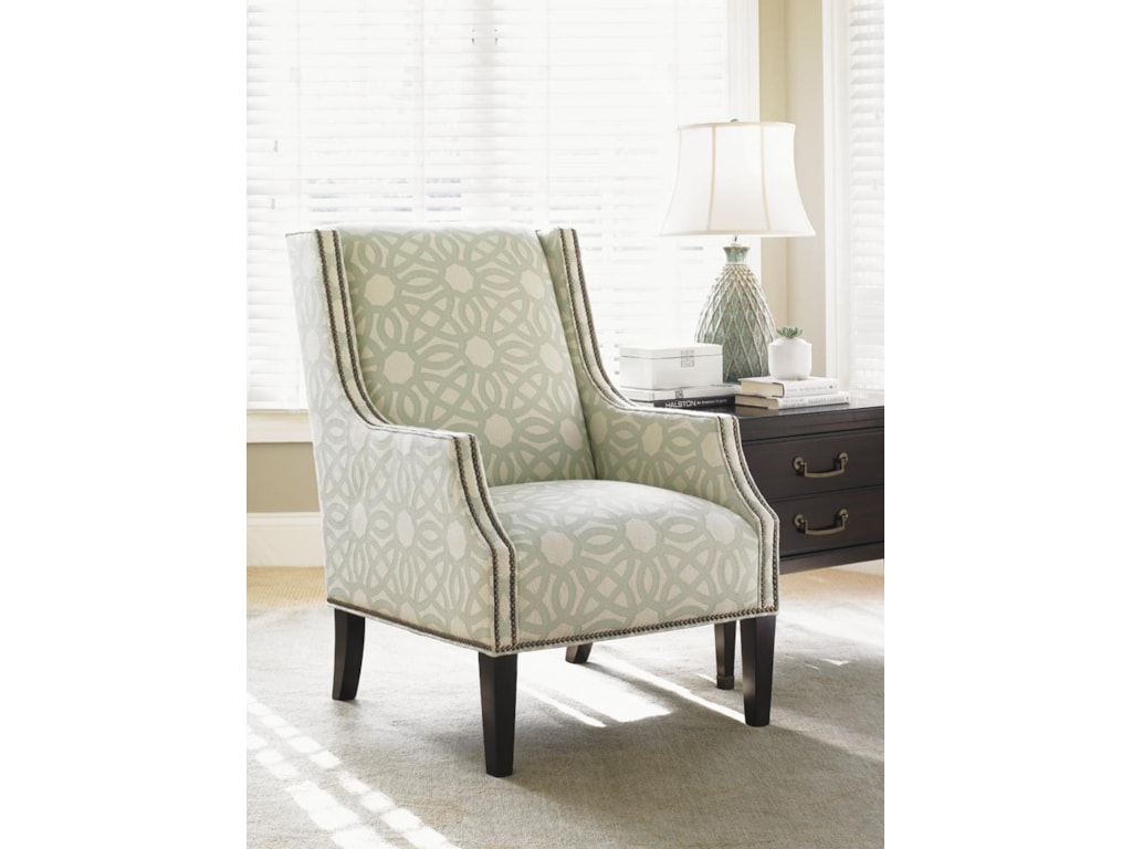 Lexington Kensington Place Transitional Chandler Two Drawer End Table With Burnished Brass Ferrules Howell Furniture End Tables