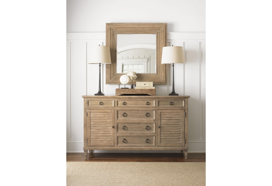 Lexington Monterey Sands Square Spyglass Mirror Fisher Home