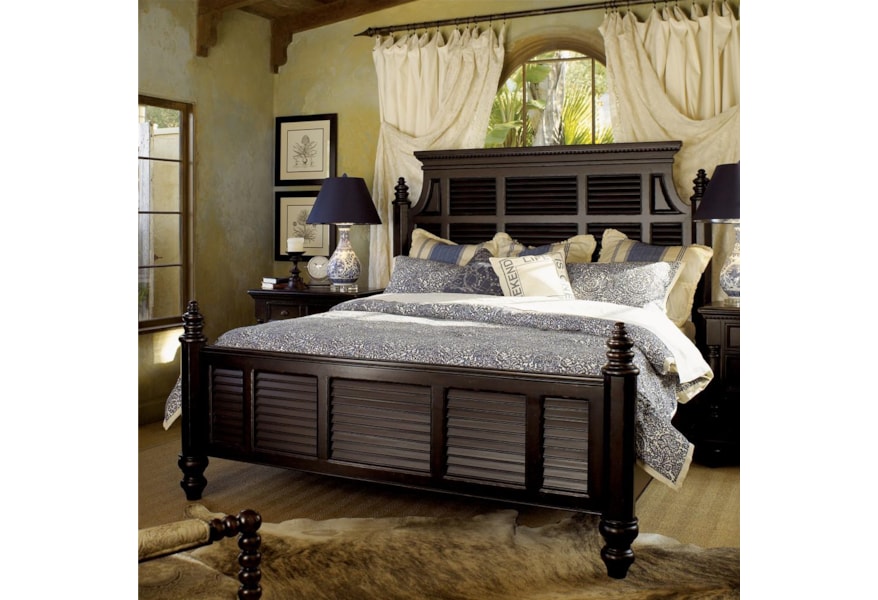 Tommy Bahama Home Kingstown 619 134c King Size Malabar Panel Bed