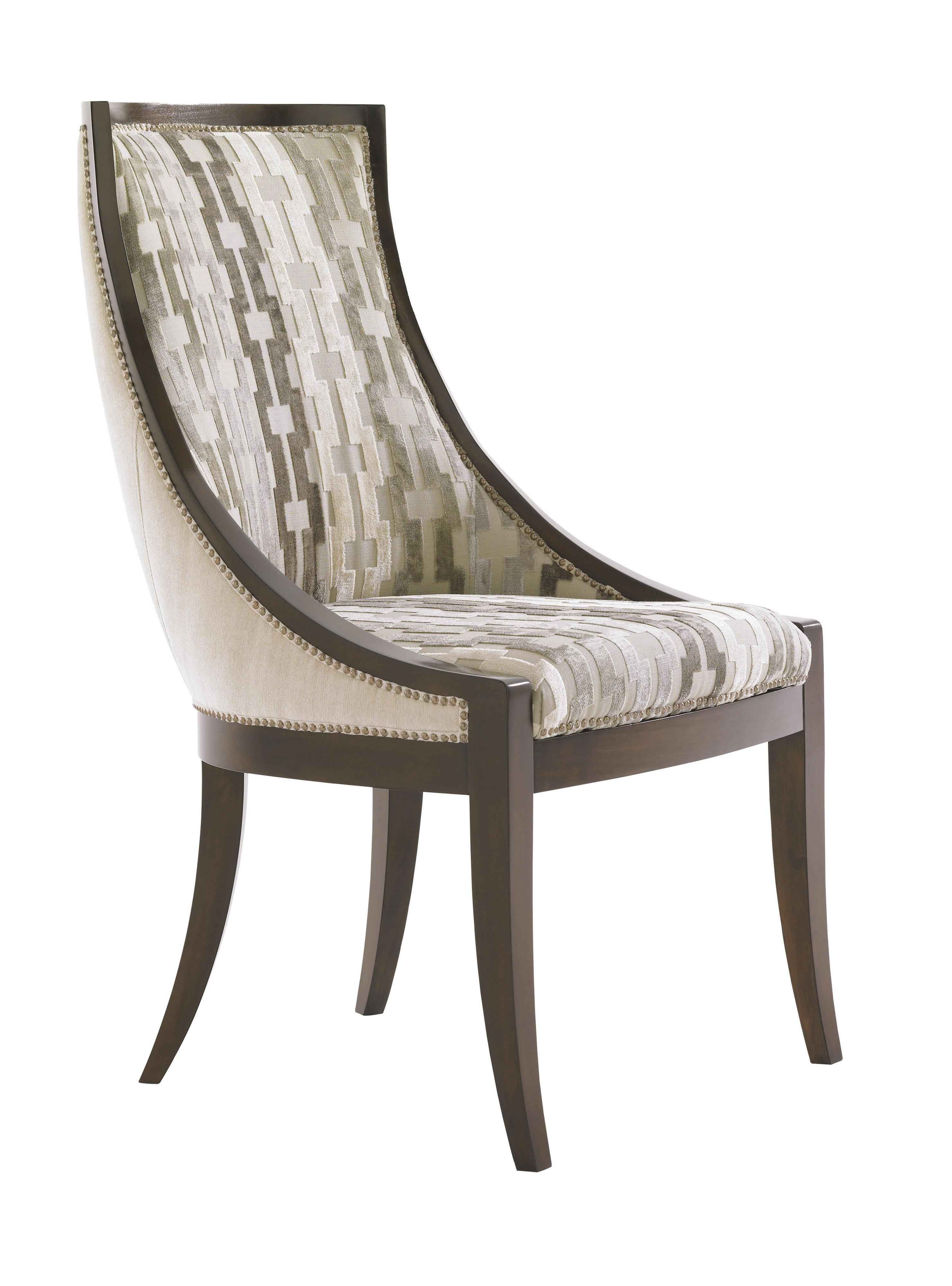 Lexington Tower Place 706 884 Contemporary B Customizable B Talbot Upholstered Host Chair Baer S Furniture Dining Side Chairs