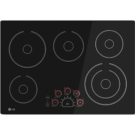 Whirlpool WCC31430AW 30 Electric Cooktop with 4 Coil Elements and