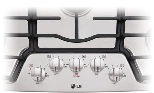 Lg Appliances 36 Built In Gas Cooktop With 5 Sealed Burners