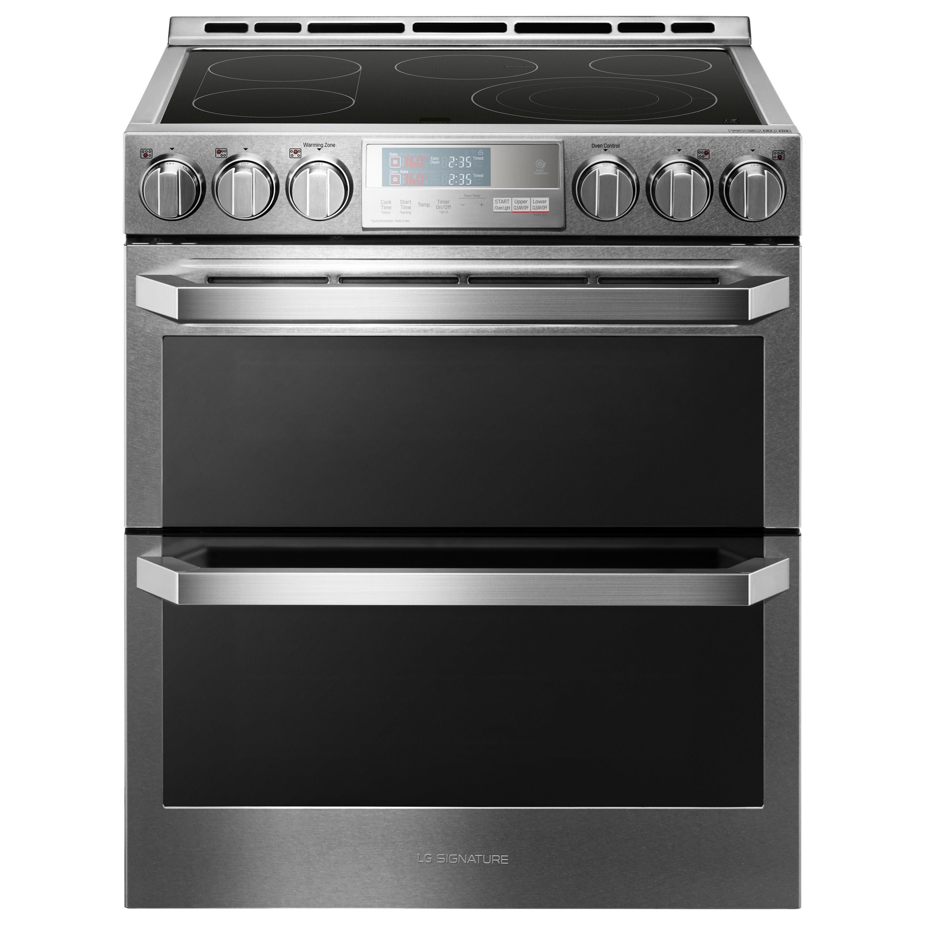 LG Appliances LUTE4619SN LG SIGNATURE 7.3 Cu.Ft. - Electric Double Oven  Slide-In Range with ProBake Convection® | Westrich Furniture u0026 Appliances |  Ranges - Electric: Slide-In