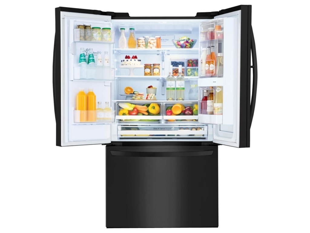 Lg Appliances 28 Cu Ft Smart Wi Fi Enabled Instaview Door In Door Refrigerator Sheely S Furniture Appliance Refrigerator French Door