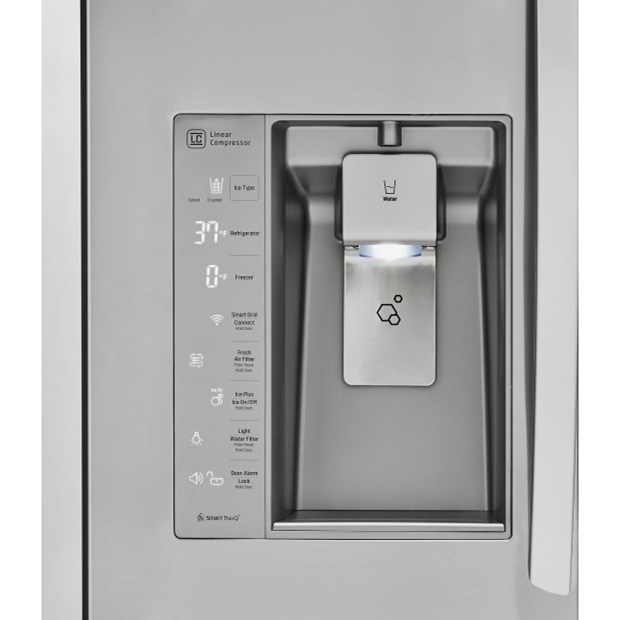 Lg Appliances Super Capacity French Door Refrigerator W Door In Door Bluetooth Speaker Sheely S Furniture Appliance Refrigerator French Door