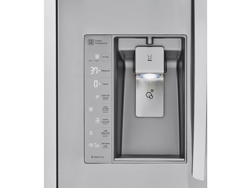 Lg Appliances Super Capacity French Door Refrigerator W Door In Door Bluetooth Speaker Sheely S Furniture Appliance Refrigerator French Door
