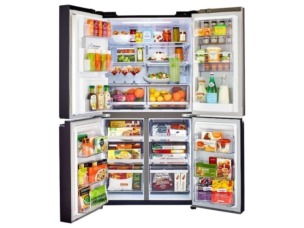 Lg Appliances 23 Cu Ft Capacity 4 Door French Door Counter