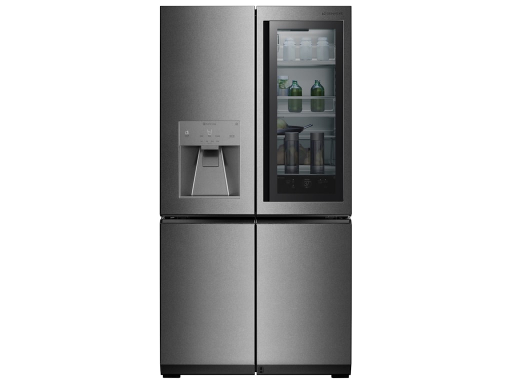 Lg Appliances Lg Signature 31 Cu Ft Instaview Door In Door Refrigerator Sheely S Furniture Appliance Refrigerator French Door