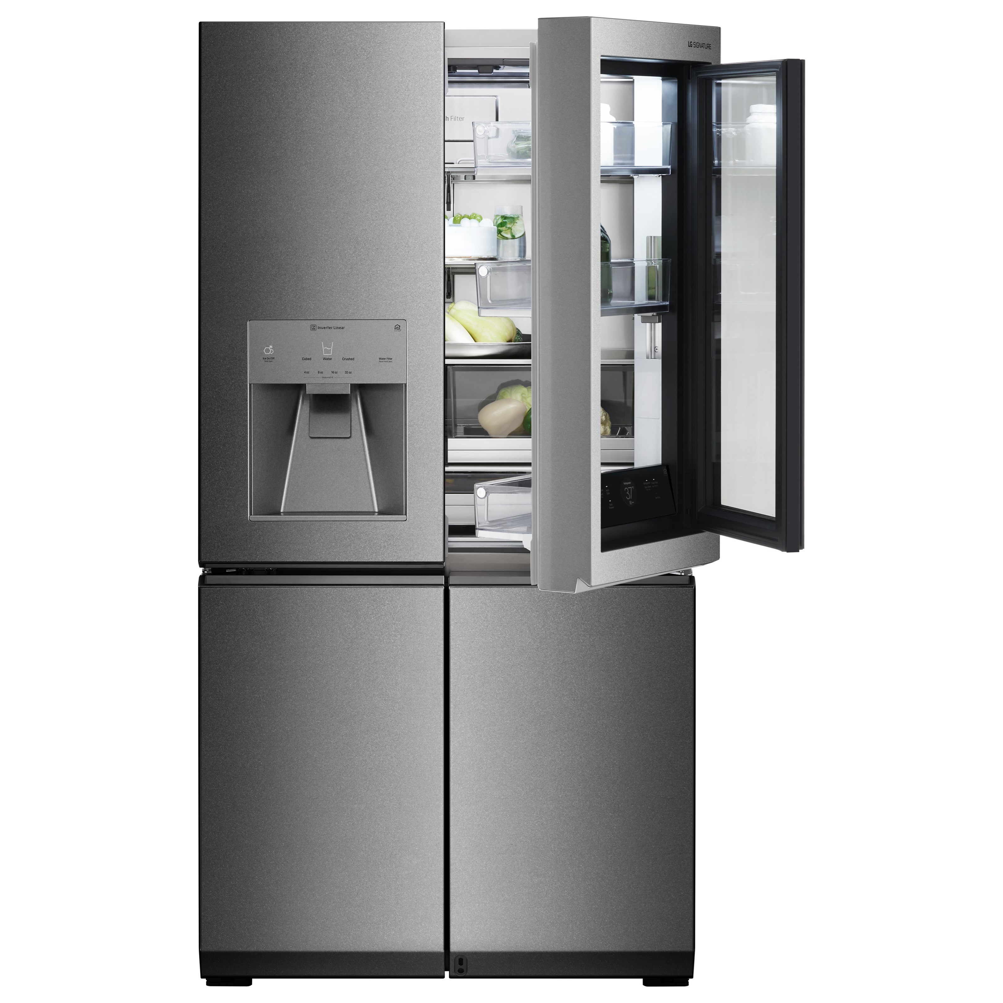 Lg Appliances Lg Signature 31 Cu Ft Instaview Door In Door