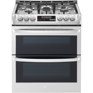 Lg Appliances Ltg4715st 6 9 Cu Ft Wi Fi Enabled Gas Double Oven Slide In Range With Probake Convection And Easyclean Furniture And Appliancemart Ranges Gas Slide In