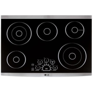 Lg Appliances Lsce305st 30 Electric Built In Cooktop With 5 Radiant Elements And Ceramic Surface Furniture And Appliancemart Cooktop Electric